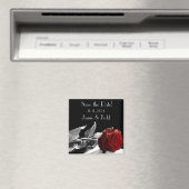 Red Rose Save the Date Magneet (Insitu (Vaatwasser))