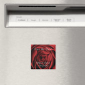 Red Rose Save the Date Magnet (Insitu (Vaatwasser))
