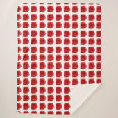 Red Rose Sherpa Deken (Voorkant)