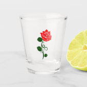 Red Rose Shot glas (Voorkant)