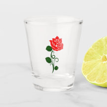 Red Rose Shot glas