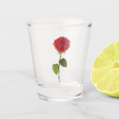 red rose shot glas (Voorkant)