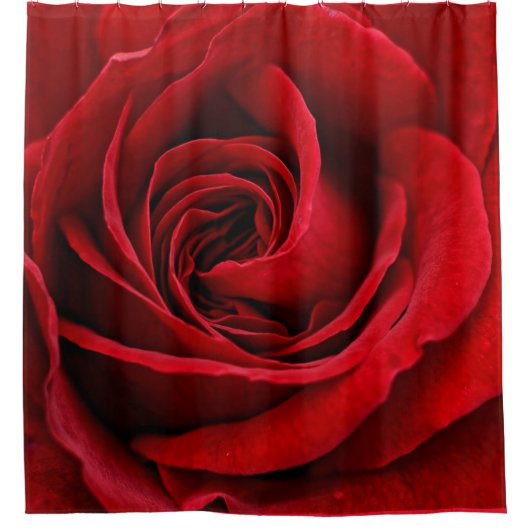 Red Rose Shower Curtain Douchegordijn (Voorkant)