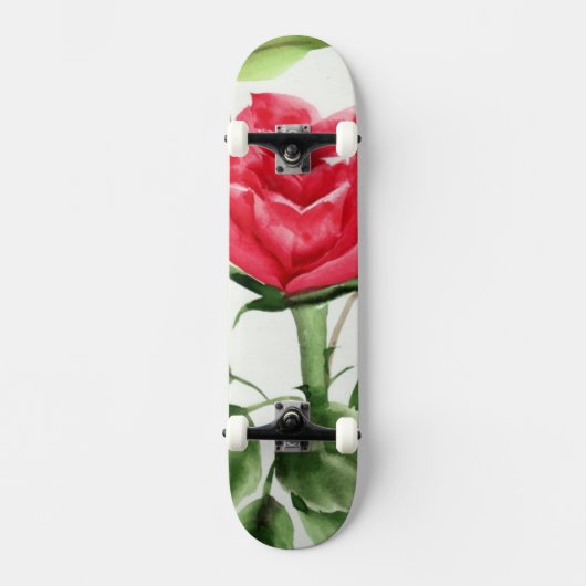 Red Rose Skateboard (Voorkant)