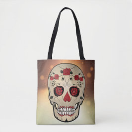 Red Rose Skull Bag - Tas Dag van de dood