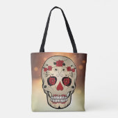 Red Rose Skull Bag - Tas Dag van de dood (Achterkant)