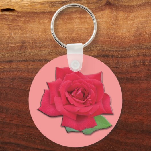 Red Rose Sleutelhanger (Voorkant)