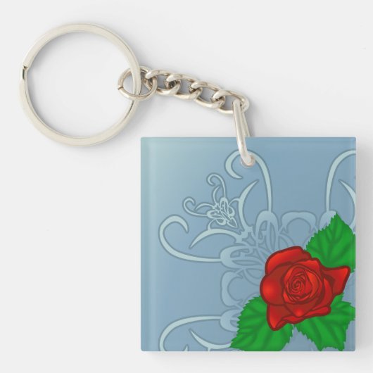 Red Rose Sleutelhanger (Voorkant)