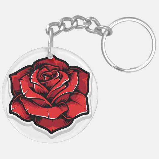 Red Rose Sleutelhanger