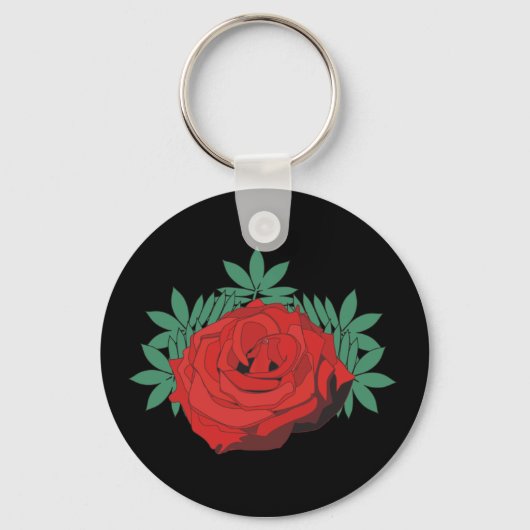 Red Rose Sleutelhanger (Voorkant)