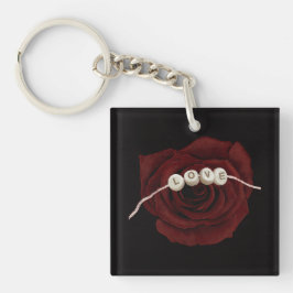 Red Rose Sleutelhanger