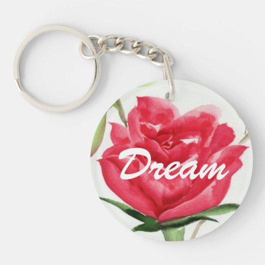 Red Rose Sleutelhanger (Voorkant)