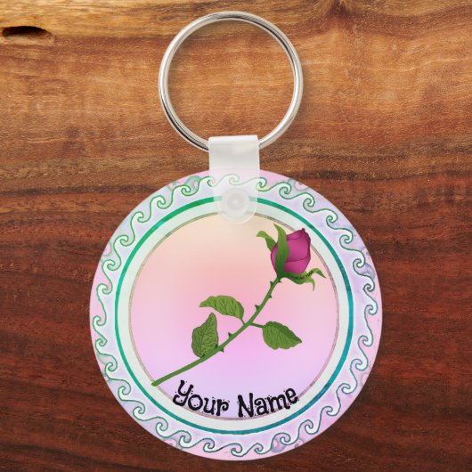 Red Rose Sleutelhanger (Voorkant)