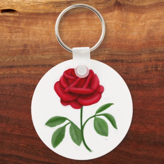 Red Rose Sleutelhanger (Voorkant)