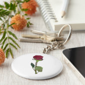 Red Rose Sleutelhanger (Zijkant)