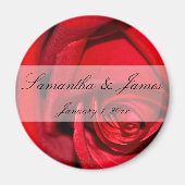 Red Rose sluit persoonlijke bruiloft af Magneet (Voorkant)