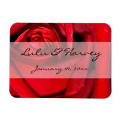 Red Rose sluit persoonlijke bruiloft af Magneet (Horizontaal)