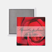 Red Rose sluit persoonlijke bruiloft af Magneet (Voorkant / Achterkant)