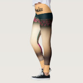 Red Rose Smaken Zwart Sinaasappel Special Leggings (Links)