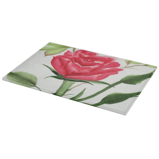 Red Rose Snijplank (Hoek)