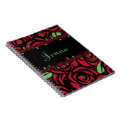 Red Rose Spiral Journal Notitieboek (Rechterzijde)