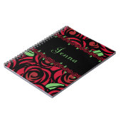 Red Rose Spiral Journal Notitieboek (Linkerzijde)