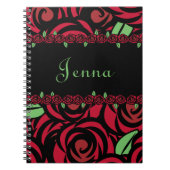 Red Rose Spiral Journal Notitieboek (Voorkant)