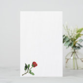 Red Rose Stationery Briefpapier (Staand voorkant)