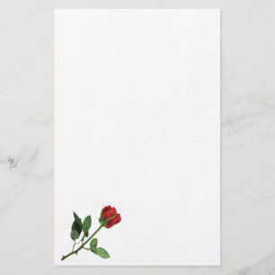 Red Rose Stationery Briefpapier
