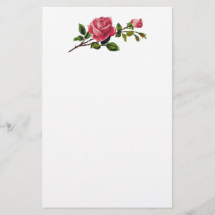 Red Rose Stationery Briefpapier