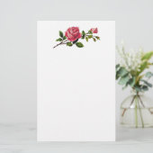 Red Rose Stationery Briefpapier (Staand voorkant)