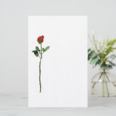 Red Rose Stationery Briefpapier (Staand voorkant)