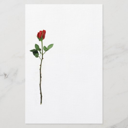 Red Rose Stationery Briefpapier (Voorkant)