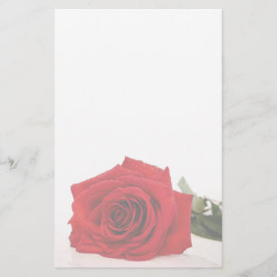 Red Rose Stationery Briefpapier