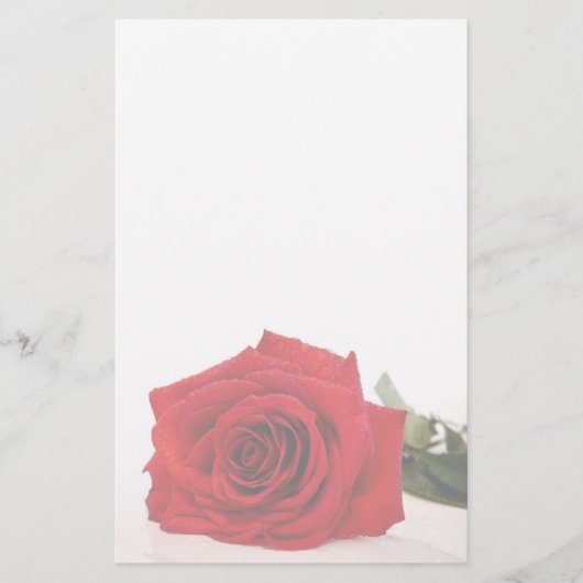 Red Rose Stationery Briefpapier (Voorkant)