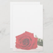 Red Rose Stationery Briefpapier (Voorkant / Achterkant)