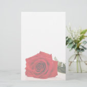 Red Rose Stationery Briefpapier (Staand voorkant)