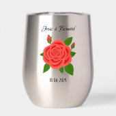 Red Rose Stemless Tumbler (Achterkant)