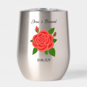 Red Rose Stemless Tumbler (Voorkant)