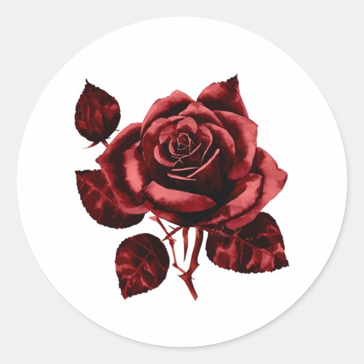 Red Rose Sticker (Voorkant)