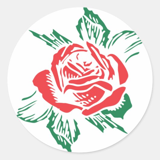 Red Rose Sticker (Voorkant)