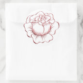 Red Rose Sticker en Envelope Seal (Tas)