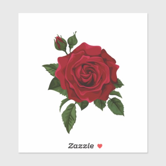 Red Rose Stickers (Vel)