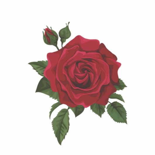 Red Rose Stickers (Voorkant)