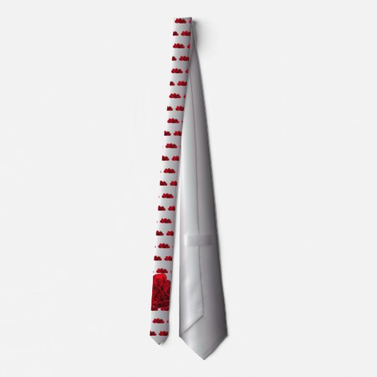 Red Rose Stropdas (Achterkant)