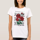 Red Rose T-shirt | Bloem T-shirt | Hope Roos (Voorkant)