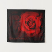 Red Rose [Tapestry] Wandkleed (Voorkant (horizontaal))