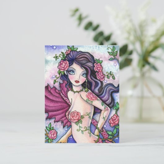 Red Rose Tattoo - Briefkaart (Staand voorkant)