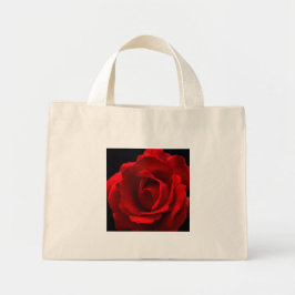 Red Rose tcnm Mini Tote Bag