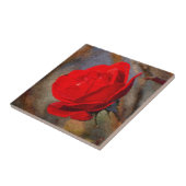 Red Rose Tegeltje (Zijkant)